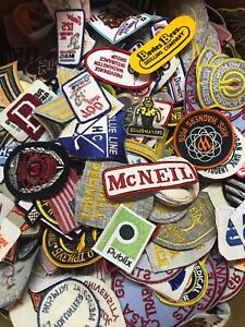 Vintage Patch Lot 25 patches nasa,automotive,Promo,police,Sports,Military, Mixed