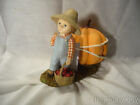 Bethany Lowe Paulie Pulling Pumpkin Halloween and Thanksgiving Ornament