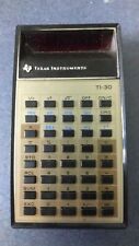 Vintage Texas Instruments TI-30 Red LED Electronic Calculator works MANUAL TOOLS