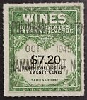 New ListingUS Revenue - Wines & Cordials Tax - Stamp Collection Scott # RE160 - Used