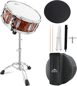 New ListingSnare Drum Set 14X5.5 Inches for Student Beginners with Gig Bag, Drumsticks, Sta