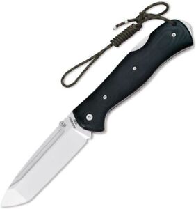 Nieto Ranger XXL N695 Steel Blade Black Handle Folding Knife - R-011-G10