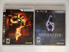 Playstation 3 Resident Evil Lot of 2: Resident Evil 5 & Resident Evil 6 - PS3