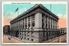 Baltimore MD - Custom House - Flag - 1924