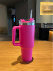 40 oz Water-coffeeTumbler Cup Stainless Steel Insulated Bottle Handle straw mug
