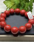 Red Coral Natural high quality 15.8MM bead bracelet, Wrist:18CM,certificate