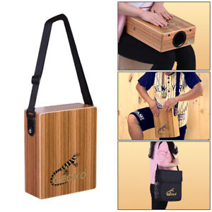Portable Traveling Cajon Box Drum Wood Percussion Instrument with Carry Bag G3C8