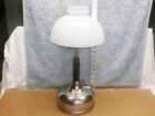 ANTIQUE COLEMAN QUICK-LITE GAS TABLE LAMP WITH #306 MILK GLASS SHADE VERY GOOD