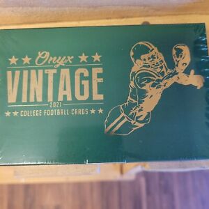 New Listing2021 Onyx Vintage College Football Factory Sealed Hobby Box 2 Autographs