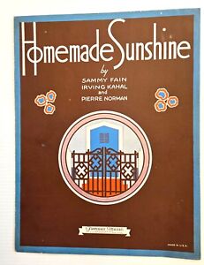 New ListingHOMEMADE SUNSHINE - 1930 - SHEET MUSIC