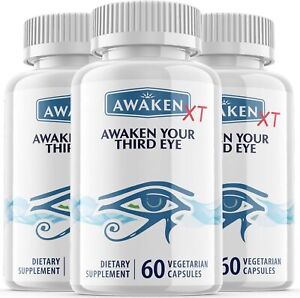 (3 Pack) Awaken XT Pineal Capsules for Physical and Mental Focus (180 Capsules)