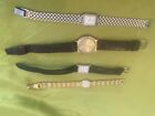 Nice lot of 4 Seiko Watches. RUNNING!!! Each One Has A New Battery. Complete