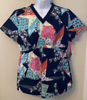 Scrub Top by Urbane: Live Sweet Collection; Patchwork Design Sz Med