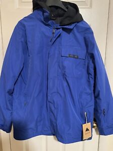Burton Men's XL Dunmore Hooded Full-Zip Waterproof Winter Jacket Cobalt Blue New