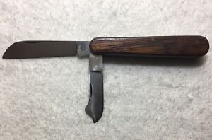 Vintage Aitor Stainless Steel 2-Blade Pocket Knife Wood Handle