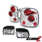 2003-2005 Chevy Silverado 1500HD Stepside Red Clear Tail Lights Driving Foglamps