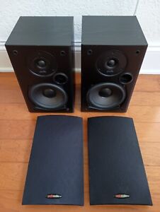 New ListingPolk Audio T15 100 Watt Home Theater Bookshelf Speaker Pair, BLACK
