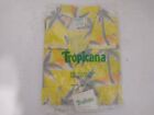 Tropicana Vintage Hawaiian Shirt Yellow Gray Palms Size L Made in USA 50/50 90s