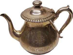 Lovely Victorian ELKINGTON Silverplate Teapot