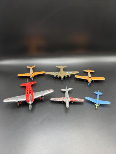 Vintage Die Cast Toy Jet Plane Aircraft Lot of 6 HUBLEY, TOOTSIETOY, NAVION G38