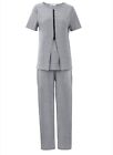 Women's Maternity Nursing Pajamas Sets Breastfeeding Sleepwear Short Sleeve 2...
