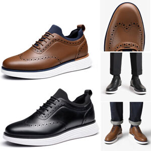 Men's Dress Sneakers Oxfords Casual Wingtip Brogue Non-slip Shoes Size 8-13