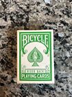 Vintage Bicycle Rider Back Green Miniature Playing Cards New In Box!