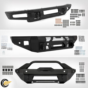 For Ford Bronco 2021 2022 2023 Steel Front Bumper W/ D-ring Mounts Off-Road (For: 2021 Ford Bronco Big Bend)