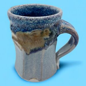 Phil Mayhew~4.5” Pottery Mug~Glazed~Twist~Geometric~Coffee Mug