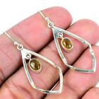 Natural Baltic Amber Gemstone Drop/Dangle Earrings 925 Sterling Silver For Girls