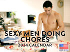 Sexy Men Doing Chores 2024 Wall Calendar