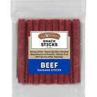 Beef Sausage Snack Sticks, Naturally Smoked, Ready to Eat, High Protein, Low ...