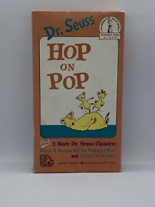 VINTAGE Dr. Seuss HOP ON POP VHS VIDEO + 2 More Stories Included