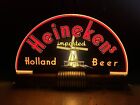 (VTG) 1930s Heineken Beer Reverse On Glass Price Bros Back Bar Cab Light Sign