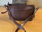 Vintage Coach Brown Leather  Equestrian Crossbody Shoulder Bag 9802