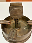 WW2 Trench Art Ash Tray Large Artillery Shell Hand Made, Bullets, victory coins!