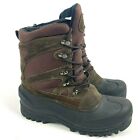 Boots Cold Front Techwear Men's Leather Insulated Removable Liner Brown SZ 10
