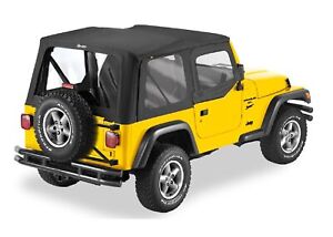 Bestop 51180-15 Black Denim Fabric Tinted Soft Top for 97-02 Jeep Wrangler TJ (For: Jeep Wrangler)