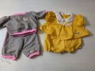 Vintage Cabbage Patch Kids/Doll Clothes Original Sweat Suit & Yellow Dress Clean