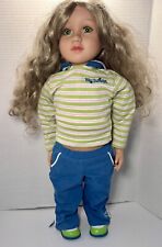 My Twinn Doll Long Blonde Curly Hair Green Eyes Doll 2008 Body & 1996 Head 23
