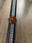 (.925) Silver Amber Ring- Used- Sz 6