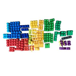 Mega Bloks Building Blocks 100+ Pcs Toddler Large Jumbo Preschool Lot Mix Colors