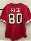 San Francisco 49ers Jerry Rice Mitchell & Ness 75TH Patch N&N Jersey