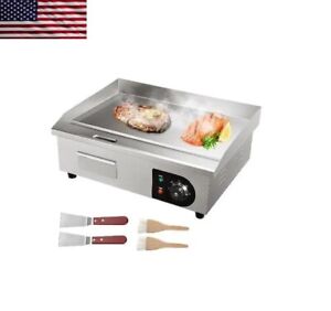 New ListingCommercial Electric Griddle Countertop Flat Top Grill, Stainless Steel Teppanyak