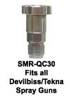 Q-Cup Spray Gun Cup Adapter SMR-QC30 - Fits all Devilbiss/Tekna Spray Guns