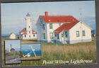 unmailed post card Point Wilson lighthouse Fort Worden State Park Washington