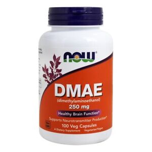 NOW Foods DMAE 250 mg., 100 Vegetarian Capsules