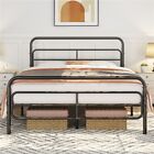 Twin/Twin XL/Full/Queen Size Metal Bed Frame with Geometric Pattern Headboard