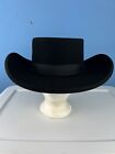 Pre-owned Reno Style Rodeo King 5XXXXX Beaver Quality Size 7 - 7 1/8 Black Hat