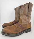 Ariat Men's Size 12D Brown Leather Steel Toe Western Cowboy Work Boots 10010134